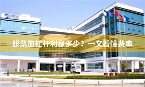 股票加杠杆利息多少？一文看懂费率