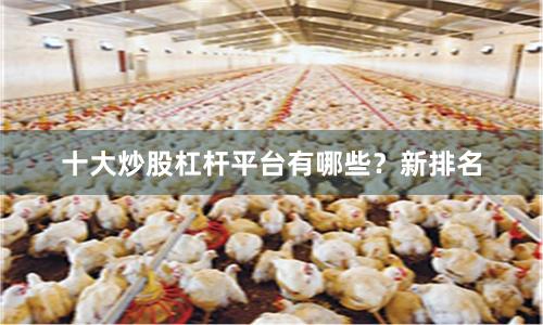 十大炒股杠杆平台有哪些？新排名